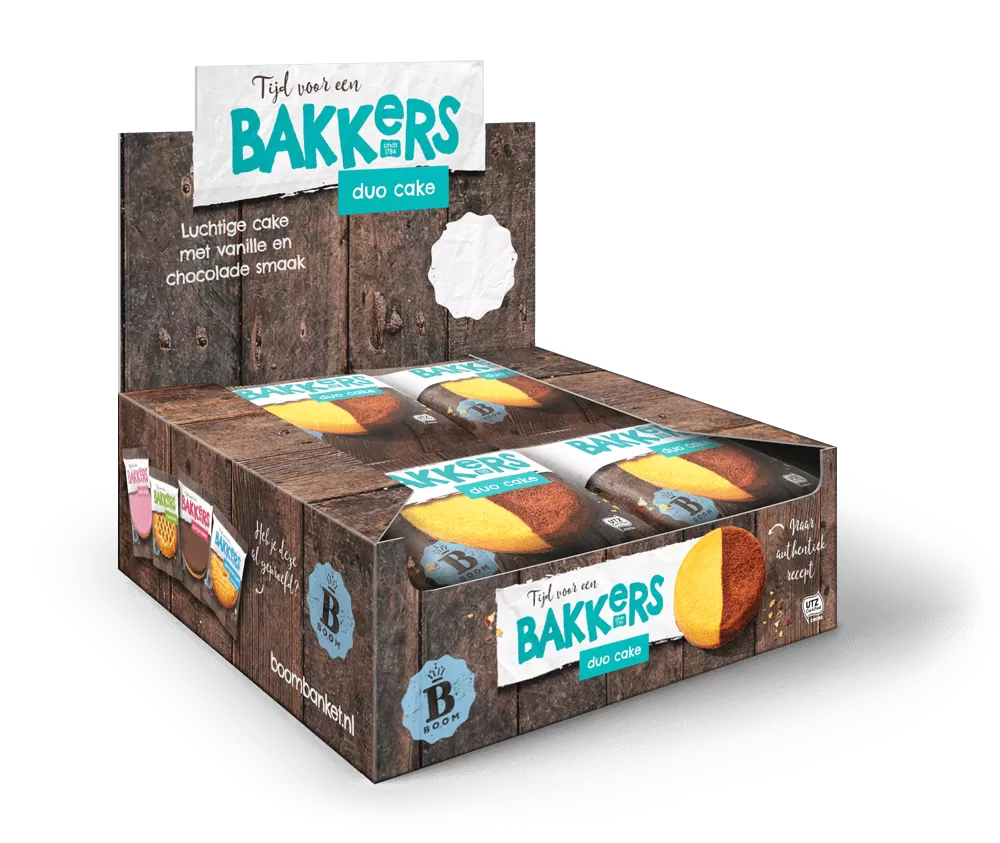 Boom Banket Bakkers Duo Cake (12 x 75 gr.)