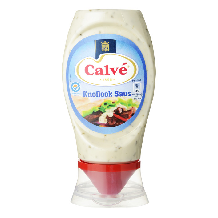 Calvé Garlic sauce topdown (250 ml.)