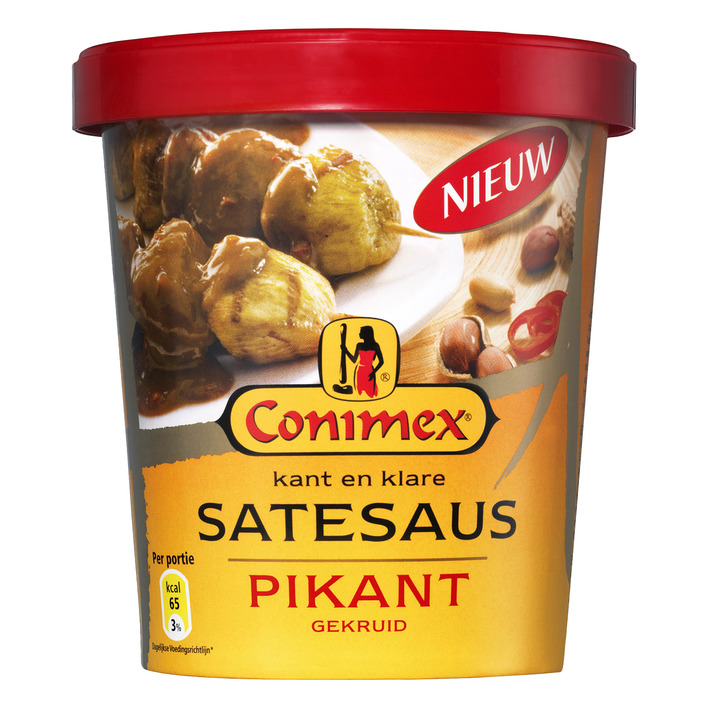Conimex satay sauce pikant ready-made (400 gr.)