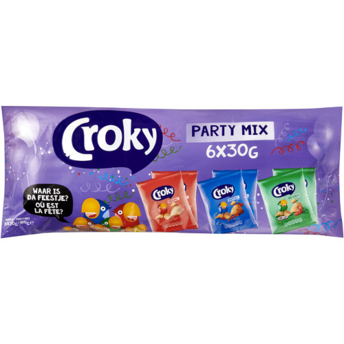 Croky Chips Party Mix (6 x 30 gr.)