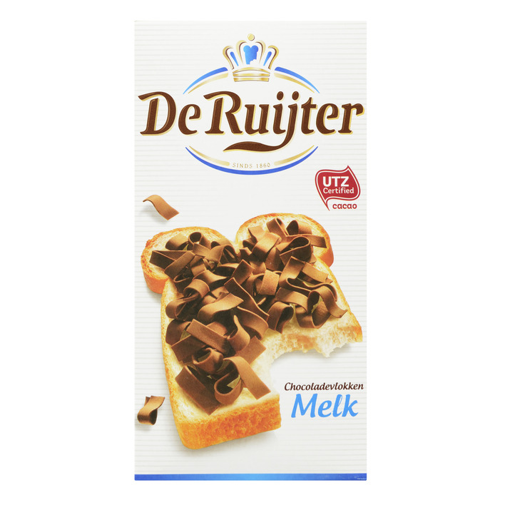 De Ruijter milk chocolate flakes (300 gr.)