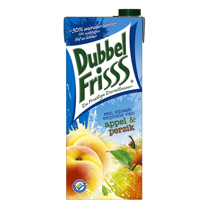 DubbelFrisss Appel & perzik (1,5 liter)