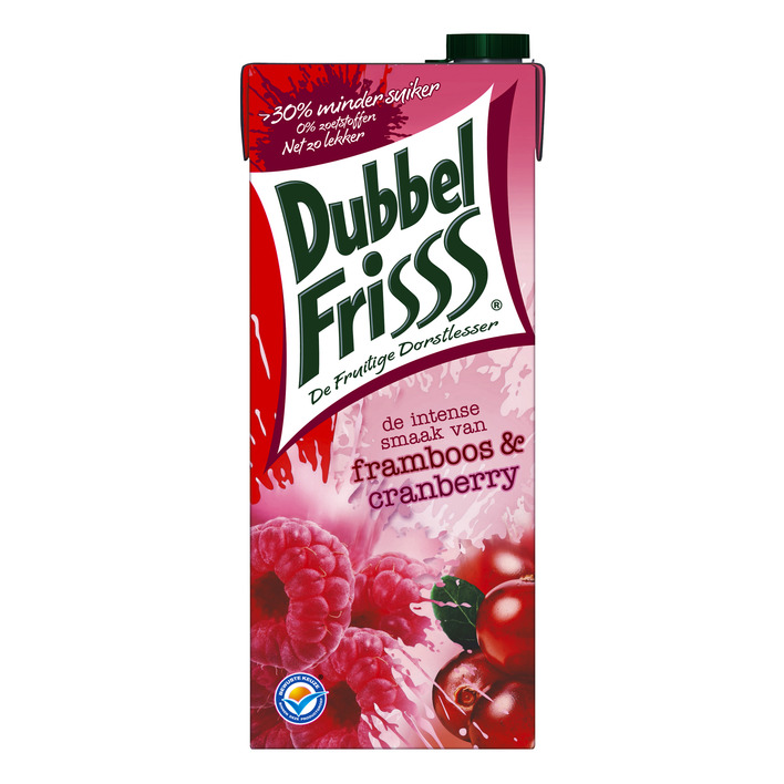 DubbelFrisss Framboos & cranberry (1,5 liter)