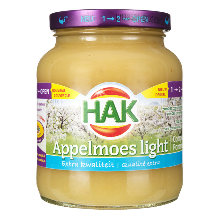 Hak Apple sauce light (370 ml.)