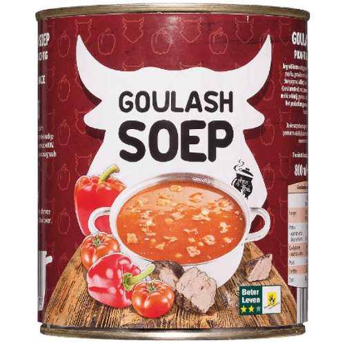Hete ketel goulash soep