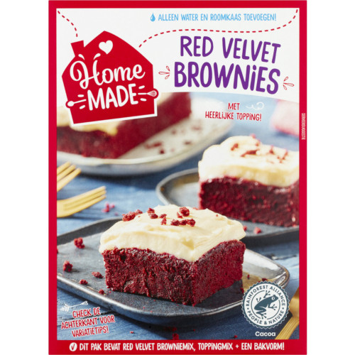 Homemade Bakmix voor Red Velvet Brownies