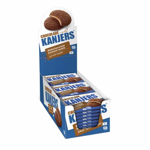 Knoppers - Choco Wafels (Doos á 24 stuks) - uitdeel koekjes - The famous  Amsterdam Candy Store