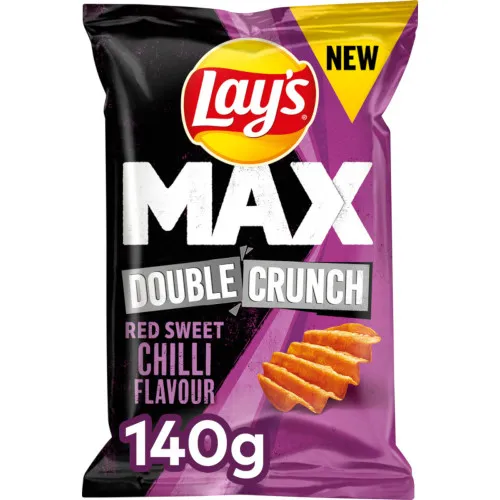 Lay's Max Double Crunch Red Sweet Chili (140 gr.)