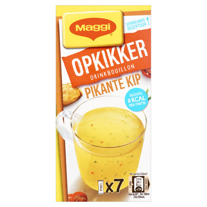Maggi Opkikker Pikante Kip Drinkbouillon (7 porties)