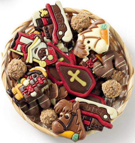 Bonbiance Sinterklaas Chocolade in Mandje (500 gr.)