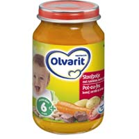 Olvarit Stew with beef and carrot/tomato 6 months (200 gr.)