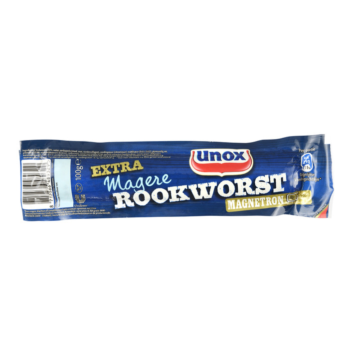 Unox Extra magere rookworst magnetron (100 gr.)