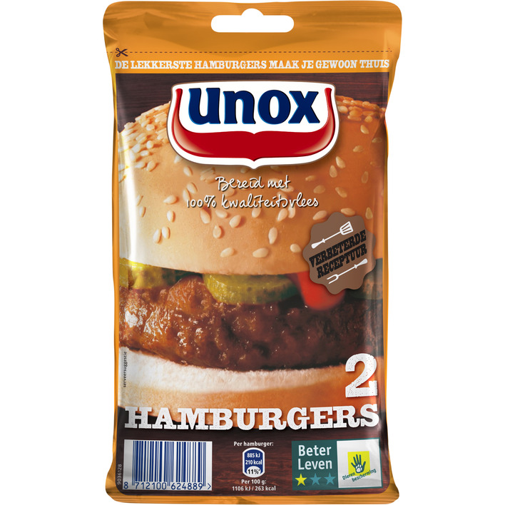 Unox Hamburgers (160 gr.)