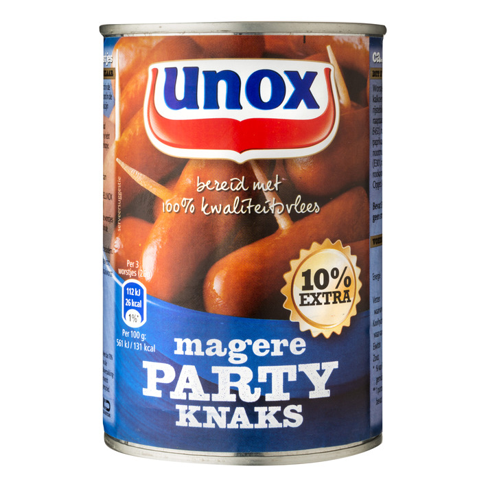Unox lean Knaks party sausages (400 gr.)