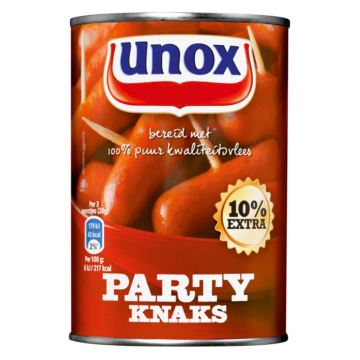 Unox Knaks party sausages (400 gr.)