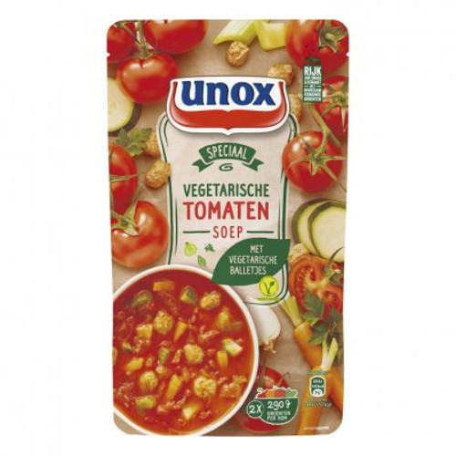 Unox Soep in Zak Vegetarische Tomaat