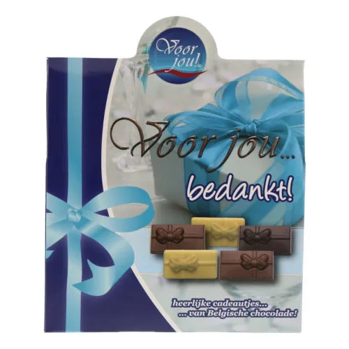 enkel en alleen Neuken gebruiker Chocolade Voor Jou...Bedankt! (100 gr.)