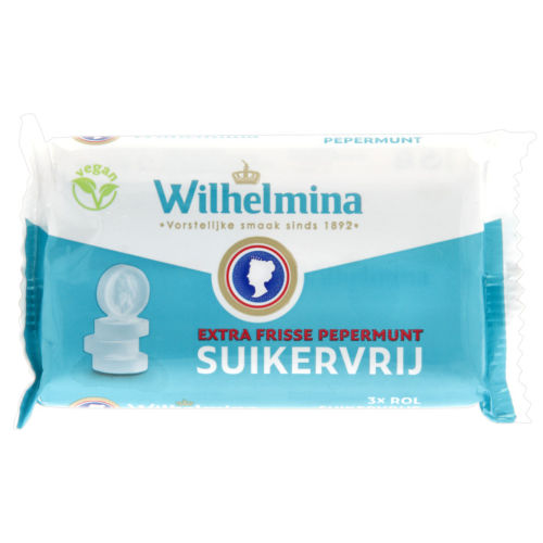 Wilhelmina pepermunt rolletjes suikervrij