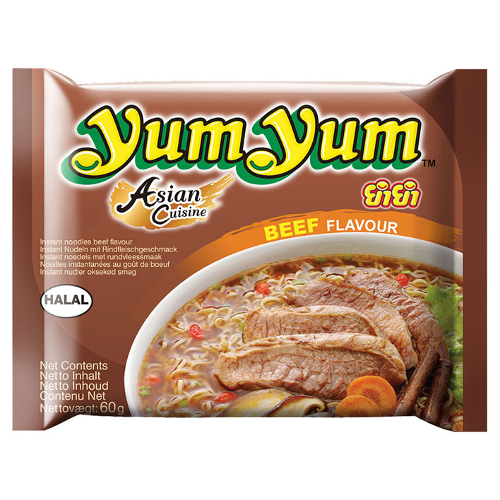 Yum Yum Instant Noodles Beef Flavour (60 gr.)