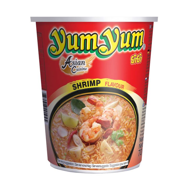 Yum Yum Instant Noodles Shrimp Flavour Cup (70 gr.)
