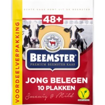 Beemster 48+ Jong Belegen Kaas Plakken (250 gr.)