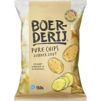 Boerderij Chips Pure Chips Zonder Zout (150 gr.)
