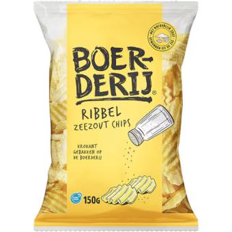 Boerderij Ribbel Chips Zeezout (150 gr.)