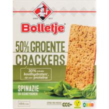 Bolletje 50% Groente Crackers Spinazie