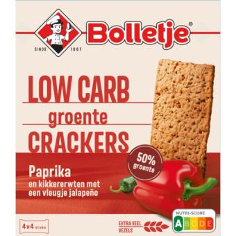 Bolletje Low Carb Groente Crackers Paprika
