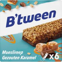 B'tween Mueslireep Gezouten Karamel (6 x 23 gr.)
