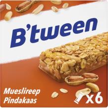 B'tween Mueslireep Pindakaas (6 x 25 gr.)