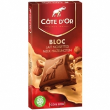 CÁ´te d\'Or Bloc Melkchocolade Hazelnoten