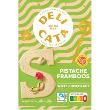 Delicata Chocoladeletter Wit Pistache Framboos (135 gr.)
