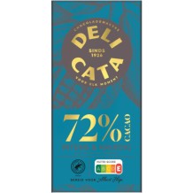 Delicata Pure Chocolade Reep 72% Cacao (100 gr.)