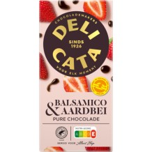 Delicata Pure Chocolade Reep Balsamico & Aardbei (90 gr.)