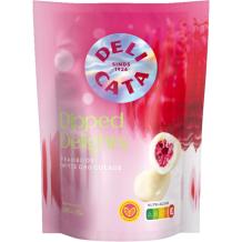 Delicata Dipped Delights Framboos Witte Chocolade (150 gr.)