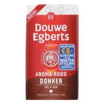 Douwe Egberts Aroma rood donker snelfiltermaling (250 gr.)