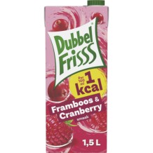 DubbelFrisss Framboos & Cranberry 1 Kcal