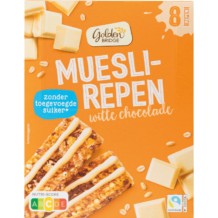 Golden Bridge Mueslirepen Witte Chocolade (8 x 25 gr.)