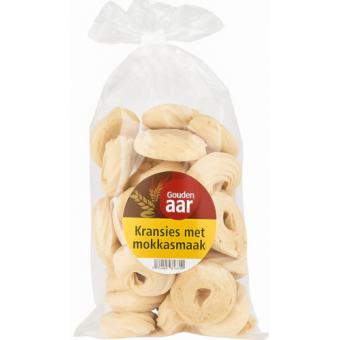 Kerst Schuim Kransjes met Mokkasmaak (200 gr.)