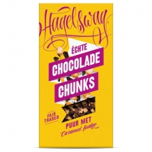 Hagelswag pure chocolade chunks met caramel fudge hagelslag