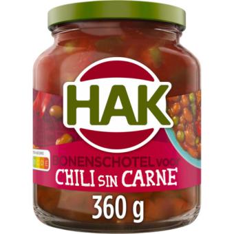 Hak Bonenschotel Chili sin Carne