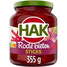 Hak Rode Bieten Sticks Zoetzuur (355 gr.)