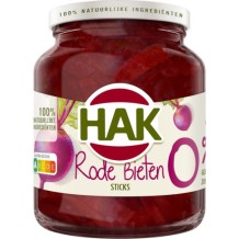 Hak Rode Bieten Sticks 0% Toegevoegde Zout & Suiker (350 gr.)