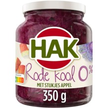 Hak Rode Kool met Stukjes Appel 0% Zout & Suiker Toegevoegd (350 gr.)