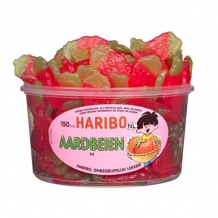 Haribo Aardbeien Fruitgom (150 stuks)