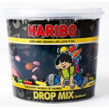 Haribo Gekleurde Dropmix 650 gram