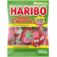 Haribo Happy Cherries Fizz Zure Kersen (200 gr.)