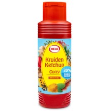 Hela Curry Kruiden Ketchup 30% Minder Suiker 300 ml.