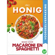 Honig Basis voor Macaroni en Spaghetti Voordeelverpakking (82 gr.)